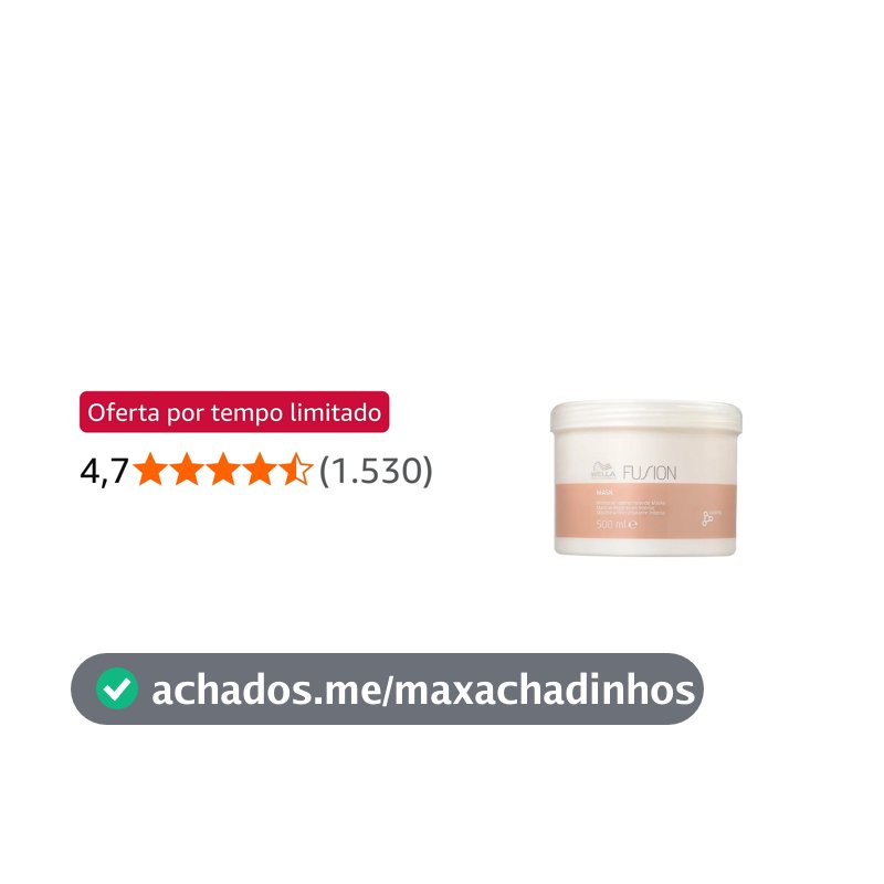 Máscara de Tratamento Capilar Fusion Wella Professionals 500ml