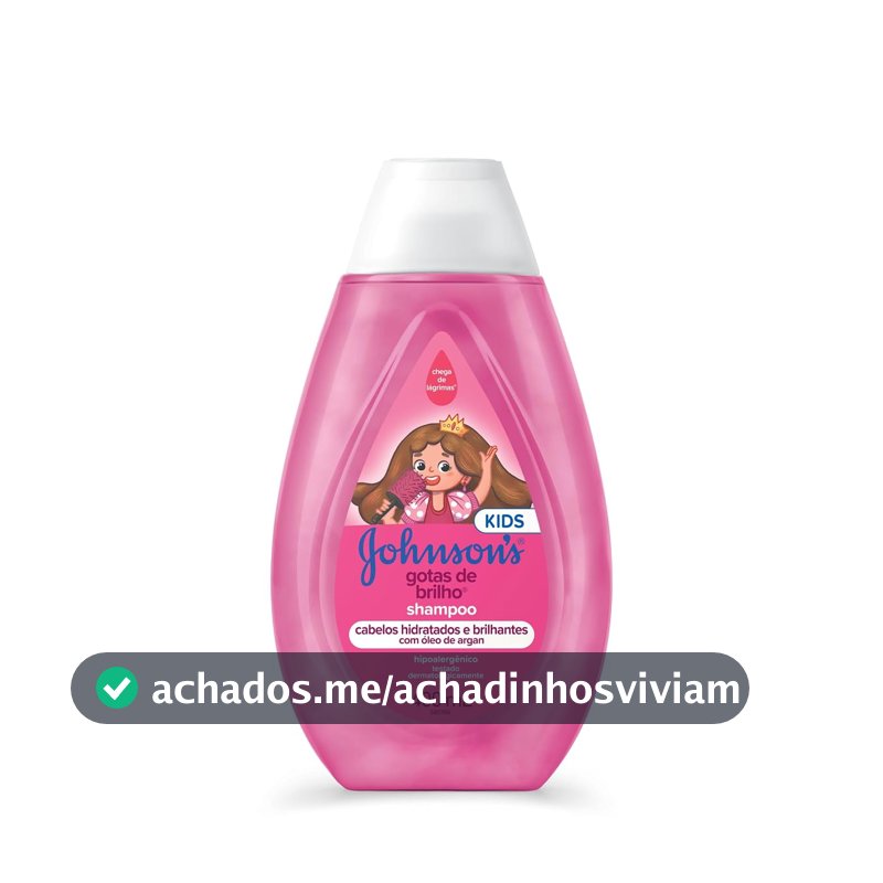 Shampoo Johnson's Baby Gotas de Brilho, 400ml