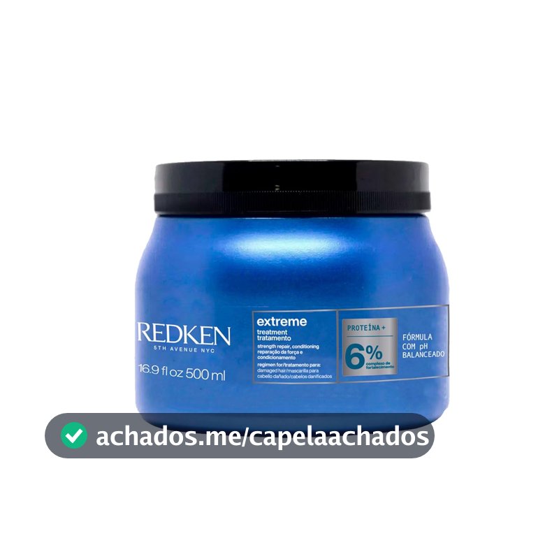 Redken Extreme, Máscara de Tratamento para Cabelos Danificados e Quebradiços, Repara e Fortalece os Fios, Promove Brilho e Maciez Intensa com Strength Complex, 500ml