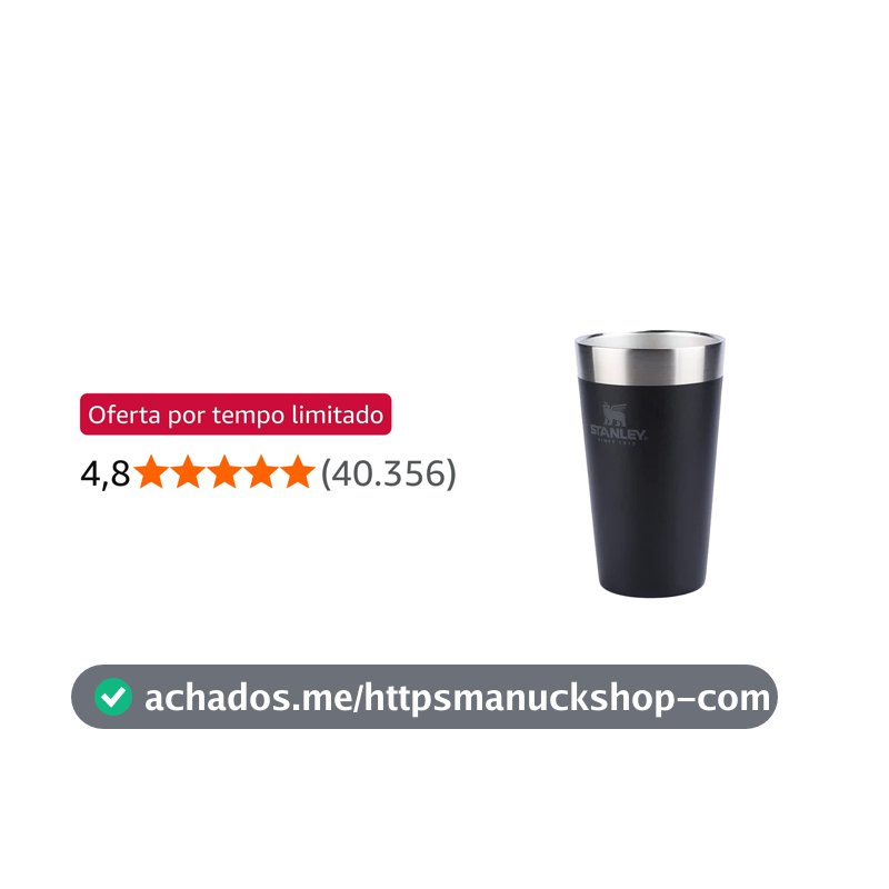 Stanley - Copo de cerveja isolado, copo empilhável Stay Chill de 473 ml, para bebidas quentes ou frias