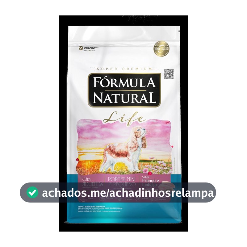 Fórmula Natural Life Ração Seca Para Cães Adultos De Pequeno Porte Sabor Frango 2,5Kg