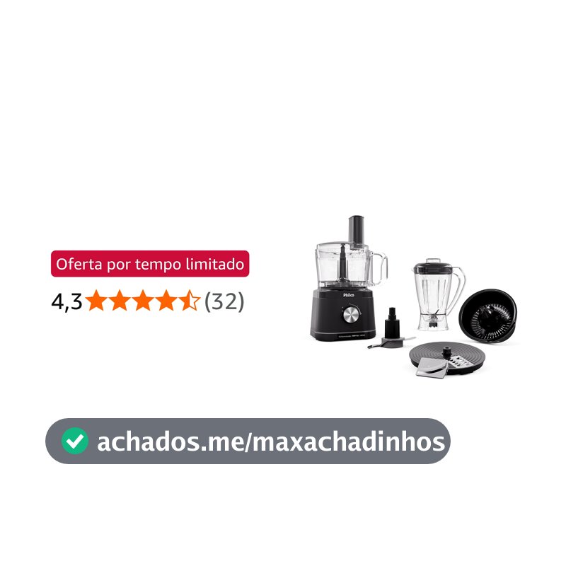 Philco Multiprocessador Concept 1000W 5 em 1 PMP11A 127v