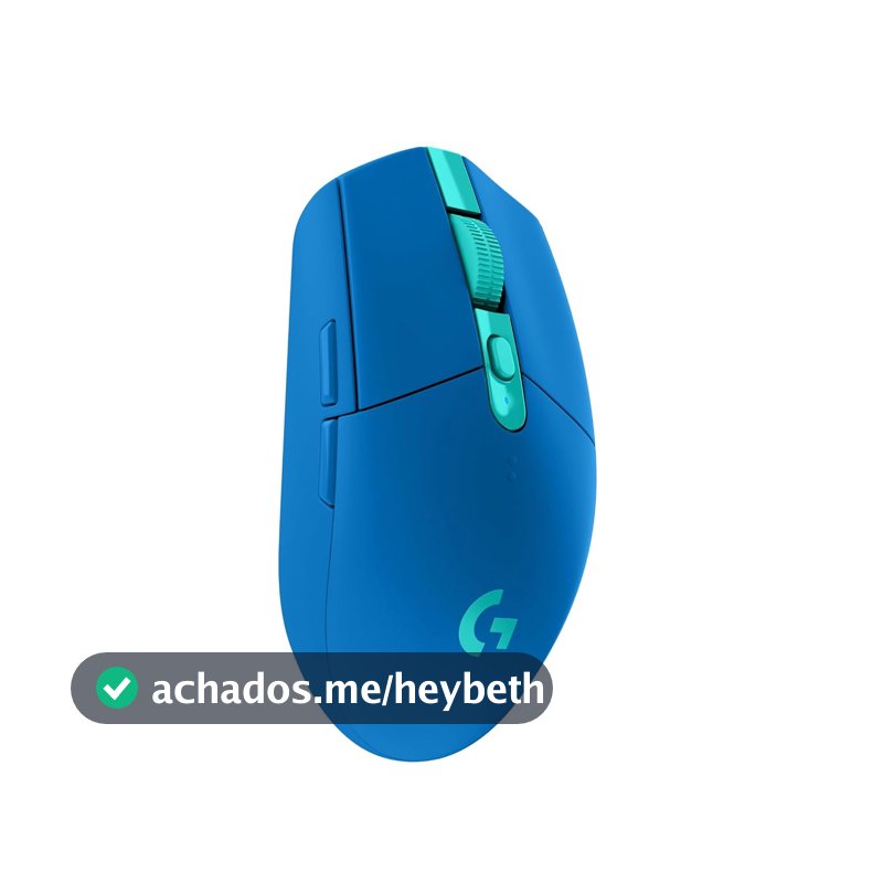 Mouse Gamer Sem Fio Logitech G305 LIGHTSPEED com 6 Botões Programáveis e Até 12.000 DPI - Azul
