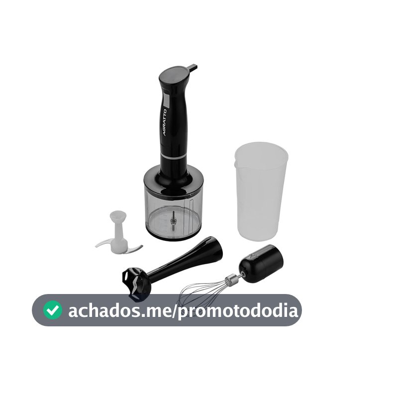 Mixer 3 em 1 Agratto AMIX01-01 Preto 700ml 127V
