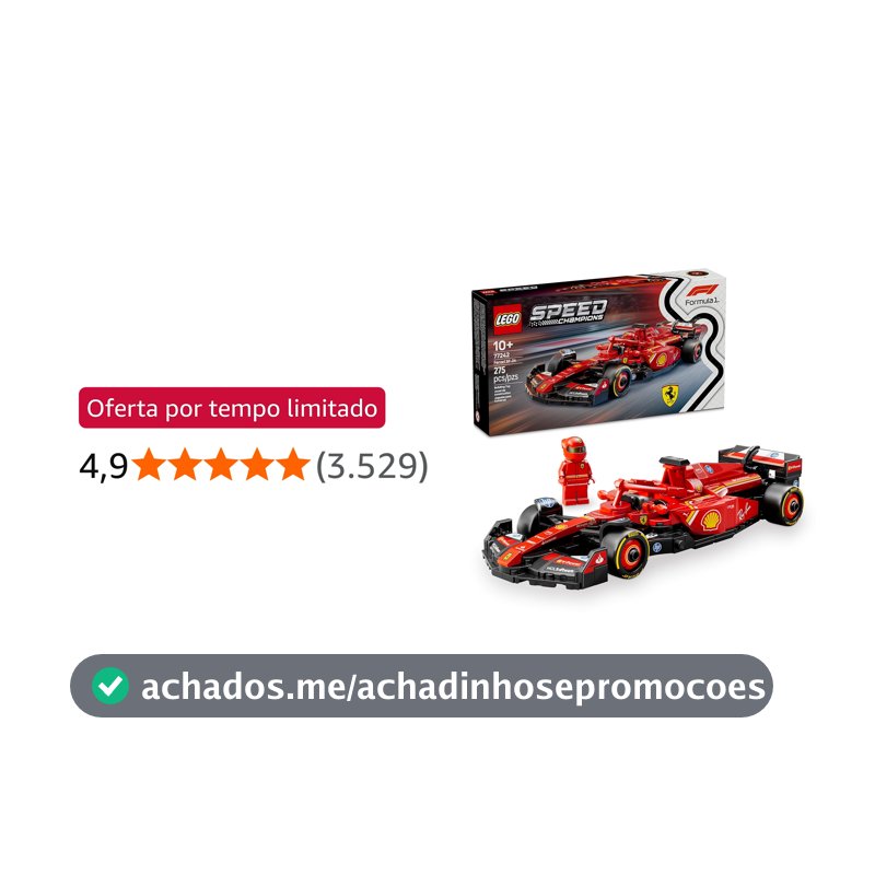 LEGO Speed Champions Carro de Corrida Ferrari SF-24 F1® 77242