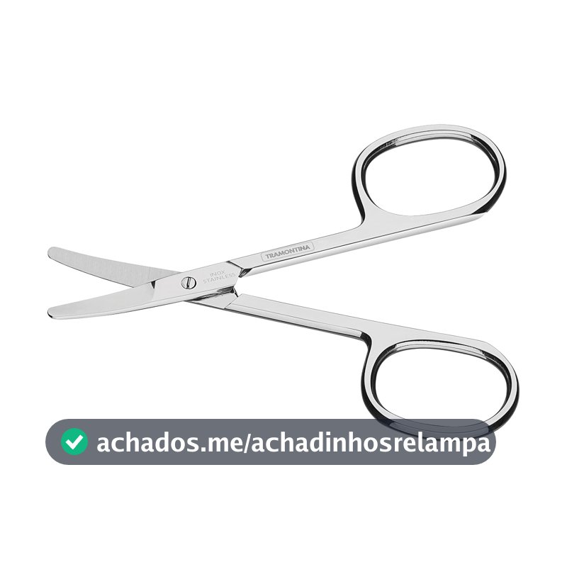 Tesoura de Unha para Bebês e Acabamentos Tramontina em Aço Inox 3,5"