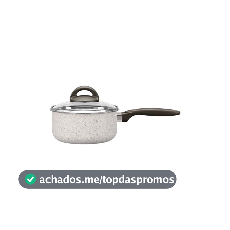 Brinox - Panela com Tampa 16X8Cm 1,3L Ceramic Life Suprema - Vanilla