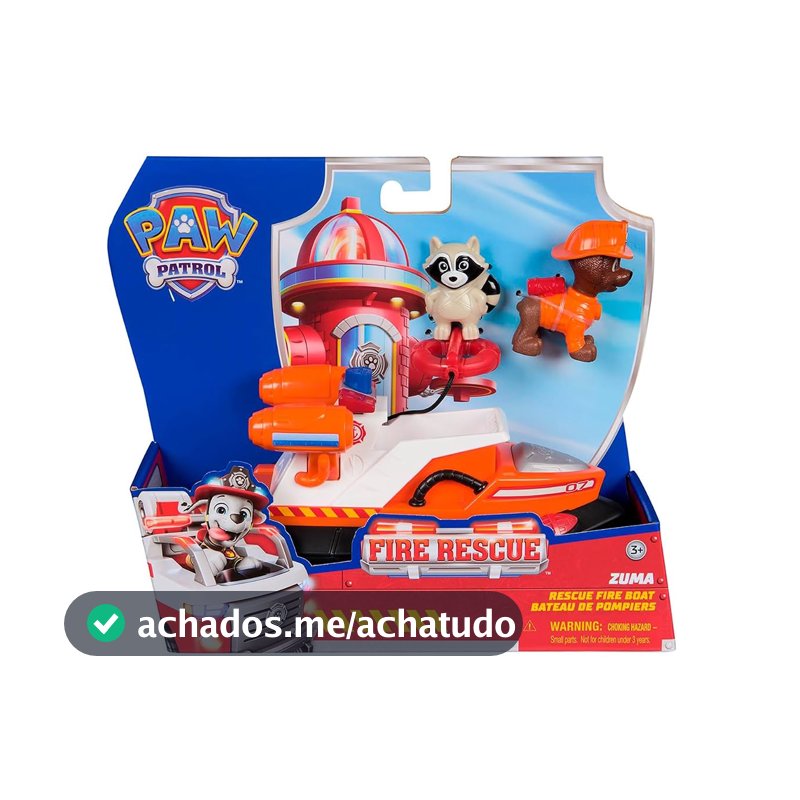 SUNNY, Patrulha Canina, Fire Rescue, Veículo Grande com Figura Zuma