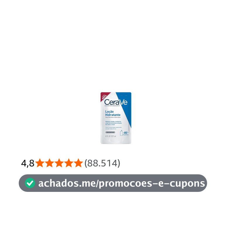 CeraVe, Loção Hidratante Corporal, com textura Fluida e Ácido Hialurônico