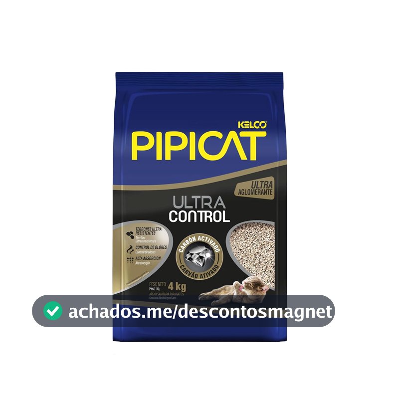 Pipicat Areia Higiênica Ultra Control 4 kg