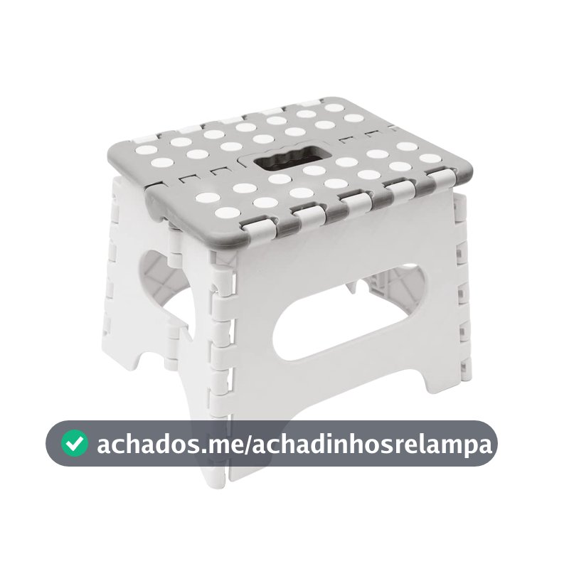 BUBA Banqueta Multiuso Dobrável Cinza, Modelo: 15295