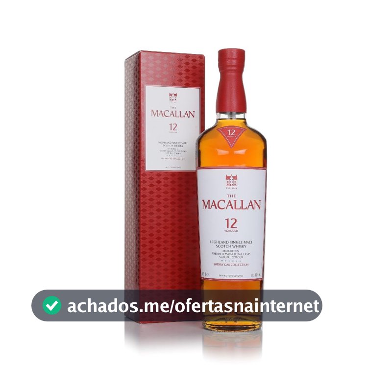 The Macallan Whisky Sherry Oak 12 Anos Single Malt 700ml