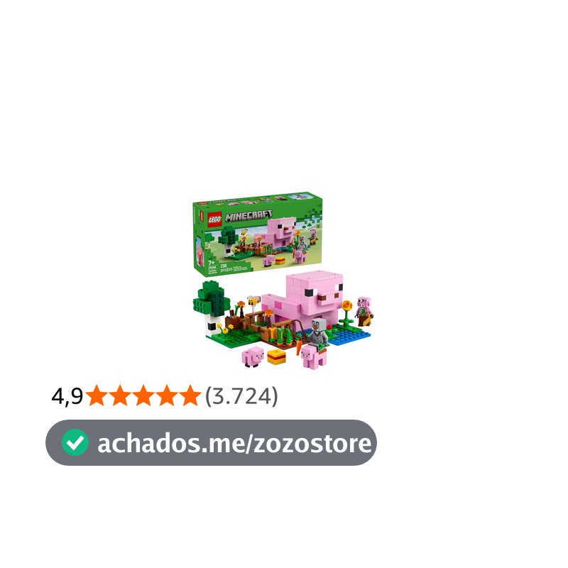 LEGO Minecraft A Casa Porco Bebê 21268
