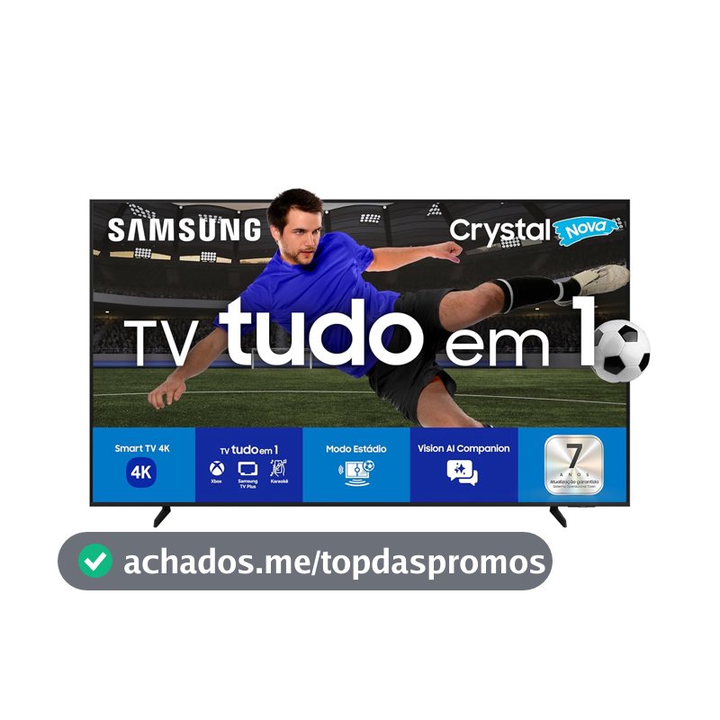 Samsung Smart TV 55" Crystal UHD 4K U8600F 2025