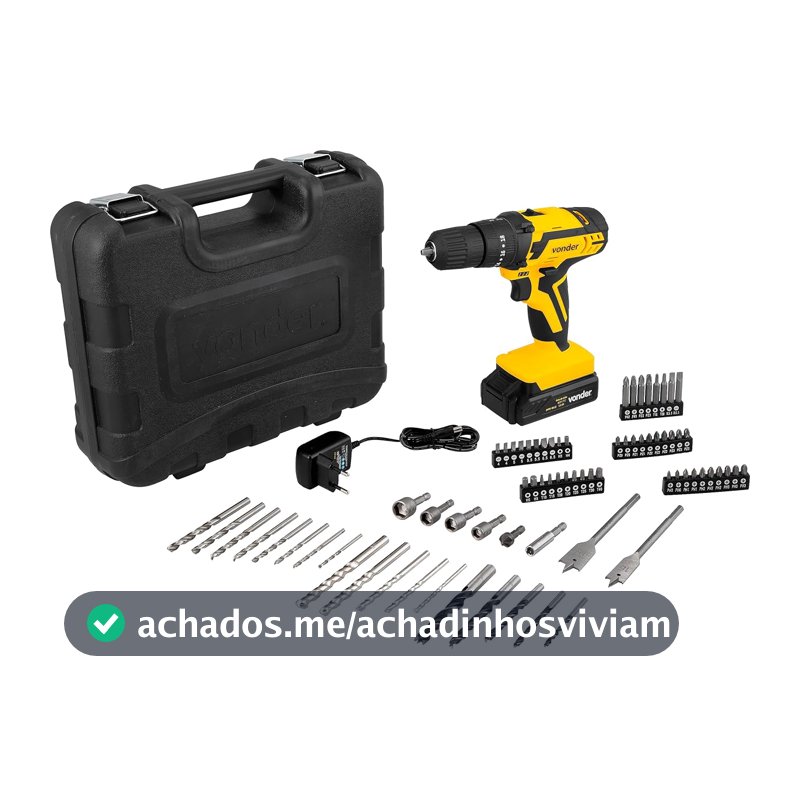 Vonder, Parafusadeira/Furadeira com Impacto à Bateria 12V Lítio 3/8