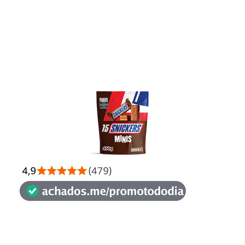 Chocolate Snickers Original Minis 15Un