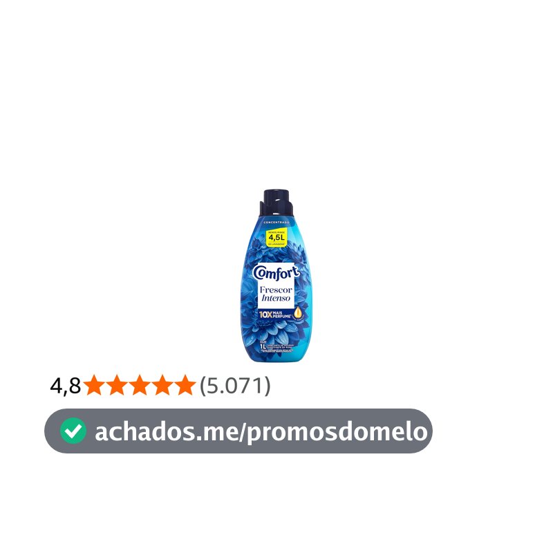 Comfort Amaciante Concentrado Frescor Intenso 1 L