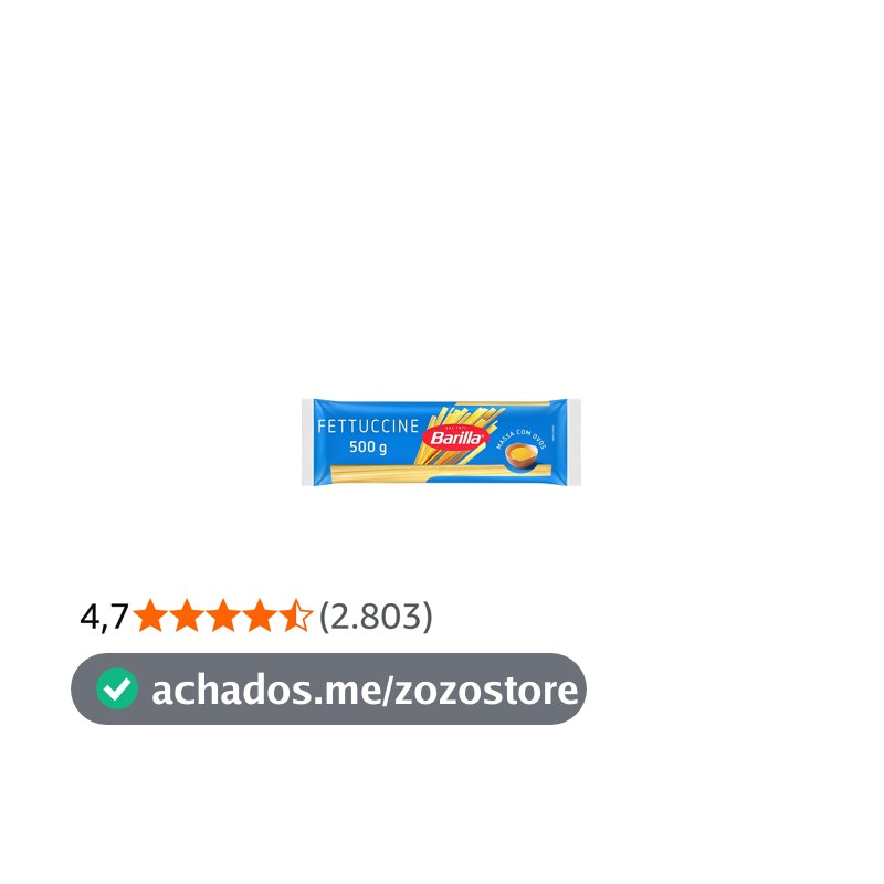 Barilla Fettuccine - Macarrão com Ovos, 500g