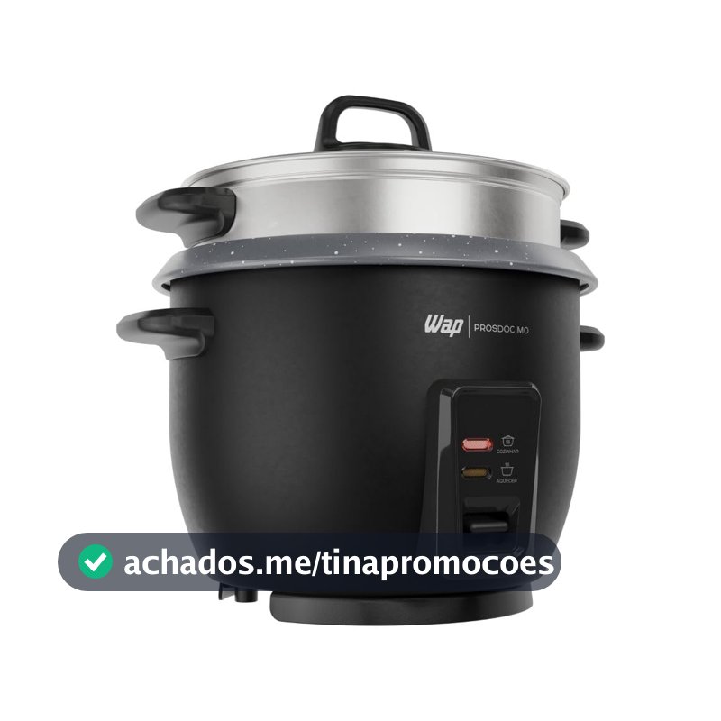 WAP Panela de Arroz Elétrica WRC1000 2 em 1 Vapor 127V