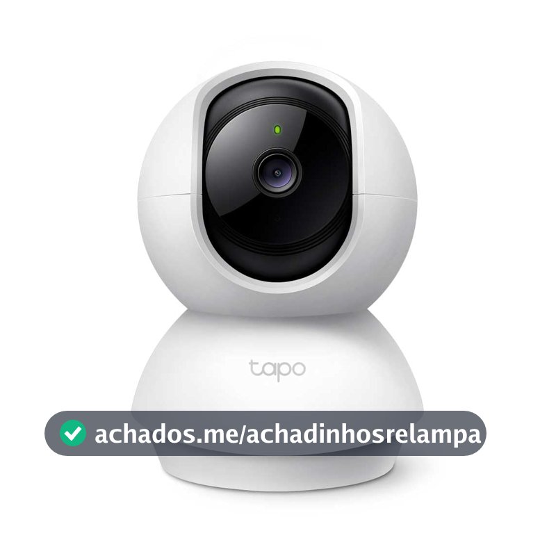 TP-Link Tapo C200 Câmera de Segurança Interna Wi-Fi 360°, 1080p Full HD, visão noturna, áudio bidirecional, detecção de movimento, Alexa, microSD até 512GB
