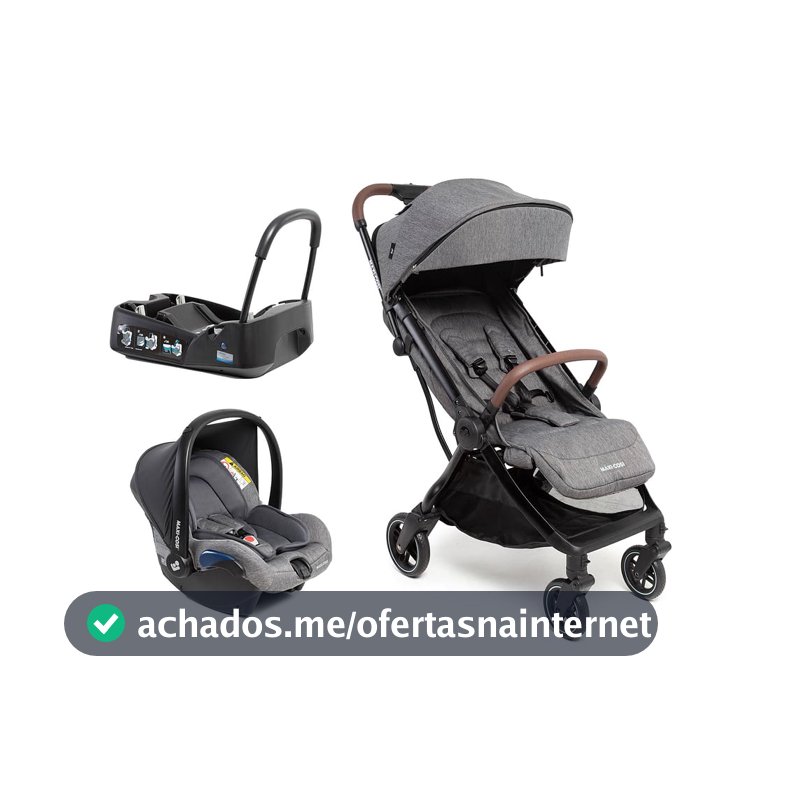 Travel System Maxi-Cosi, Eva³, Select Grey