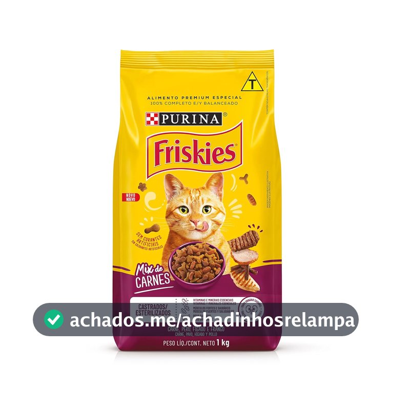 Purina Friskies Ração Gatos Castrados Friskies Mix De Carne 1Kg