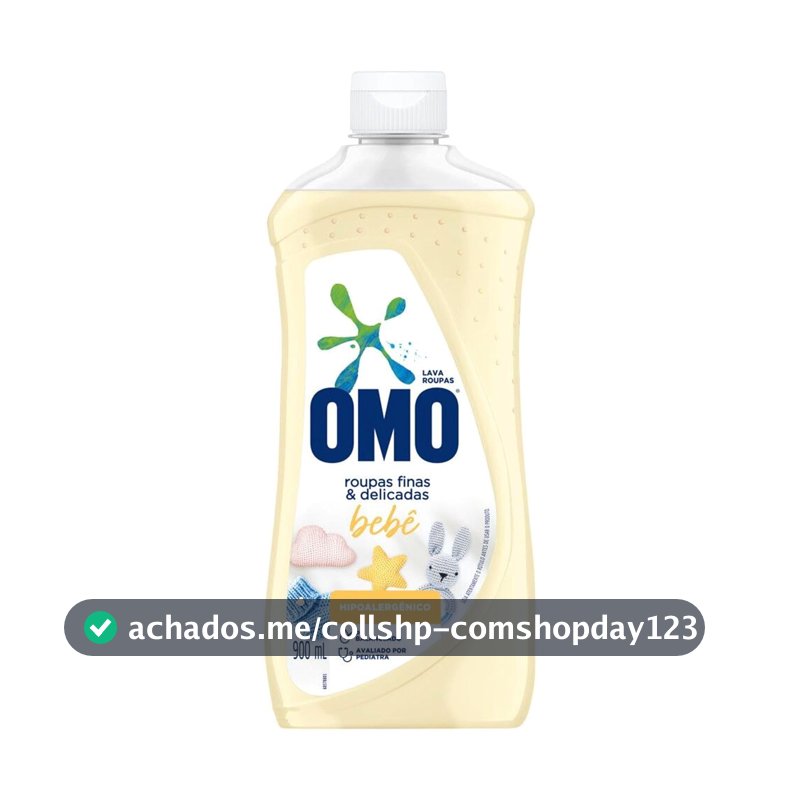 OMO Sabão Líquido Roupas Finas E Delicadas Bebê 900Ml