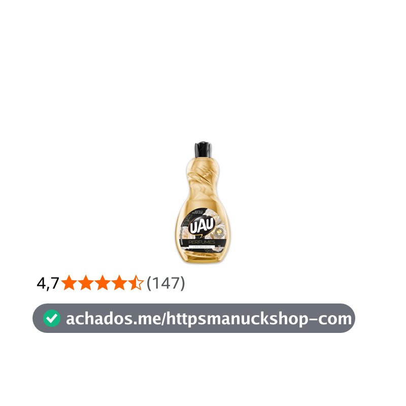 Limpador Perfumado 1L UAU Ingleza Perfume Chá Branco