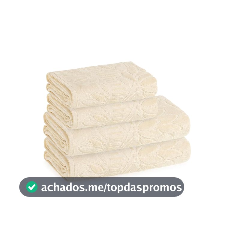 Karsten Jogo Banho Lotus Vanilla 100% Algodão 4 peças