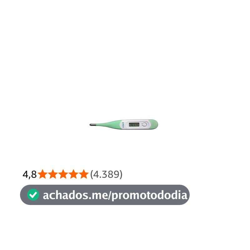G-Tech, Termômetro Digital de Ponta Flexível - Alimentado por pilha/bateria