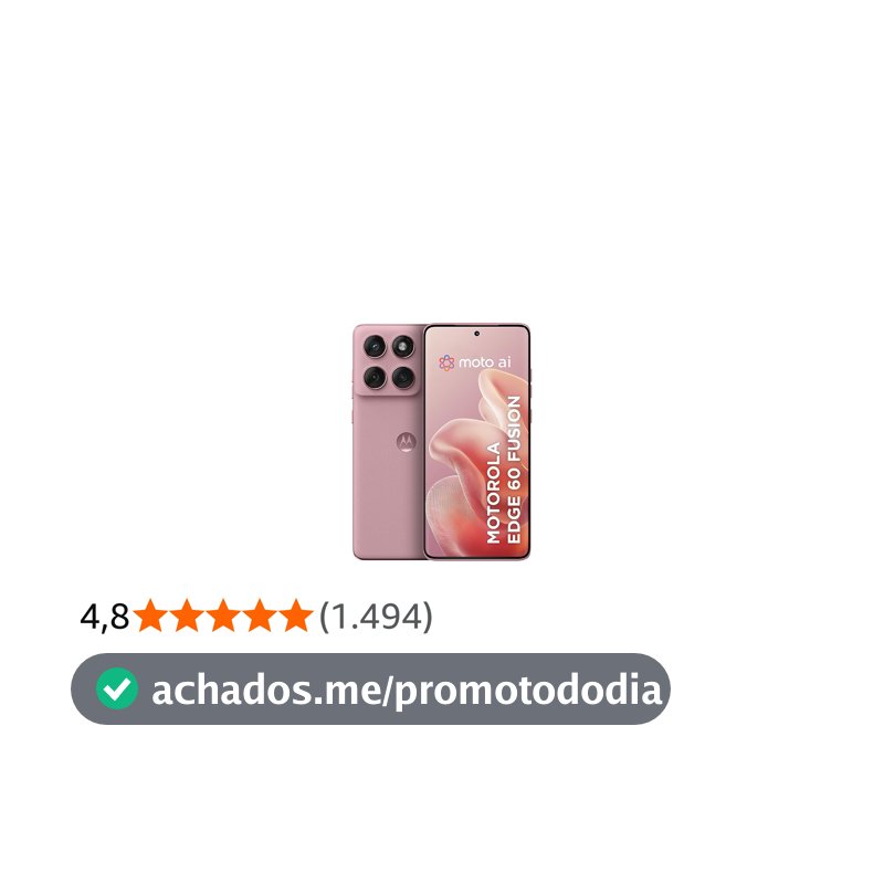 Smartphone Motorola Edge 60 Fusion 5G - 256GB 8GB RAM+8GB Ram Boost 50MP Sony AI Camera IP68 NFC - Rosa