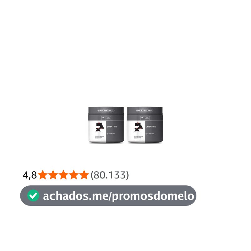 Kit 2x Creatina 300g Max Titanium