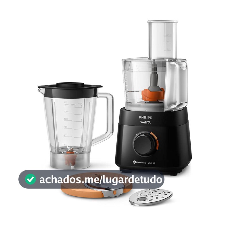 Philips Walita Multiprocessador PowerChop 750, 4 Acessórios, 750W, 220V