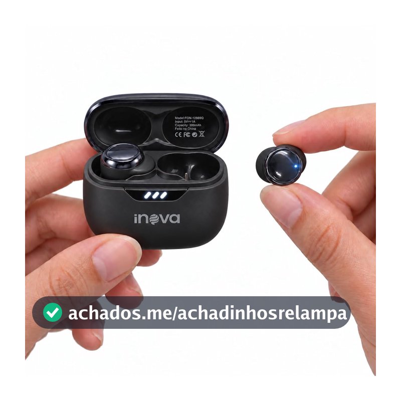 Fone de Ouvido Bluetooth para Dormir com ANC, Preto