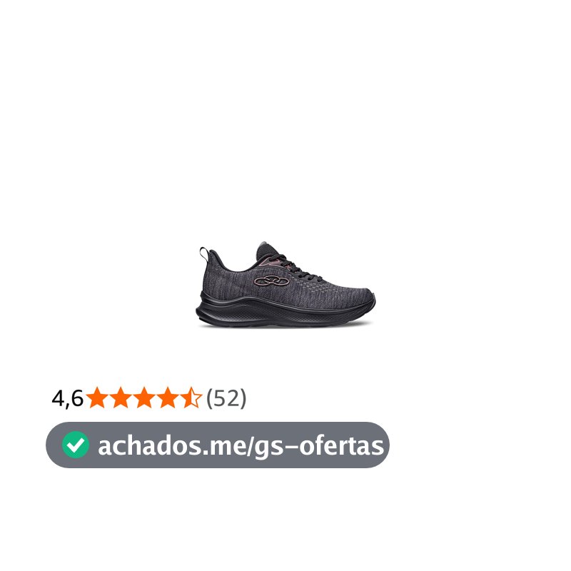 Tênis Olympikus NYX Feminino, Preto/Chumbo, 38