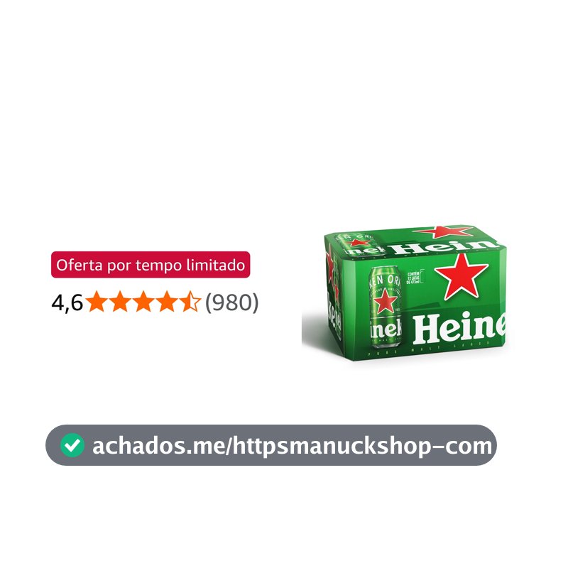 Heineken Cerveja Lata 473ml Pack 12 Unidades