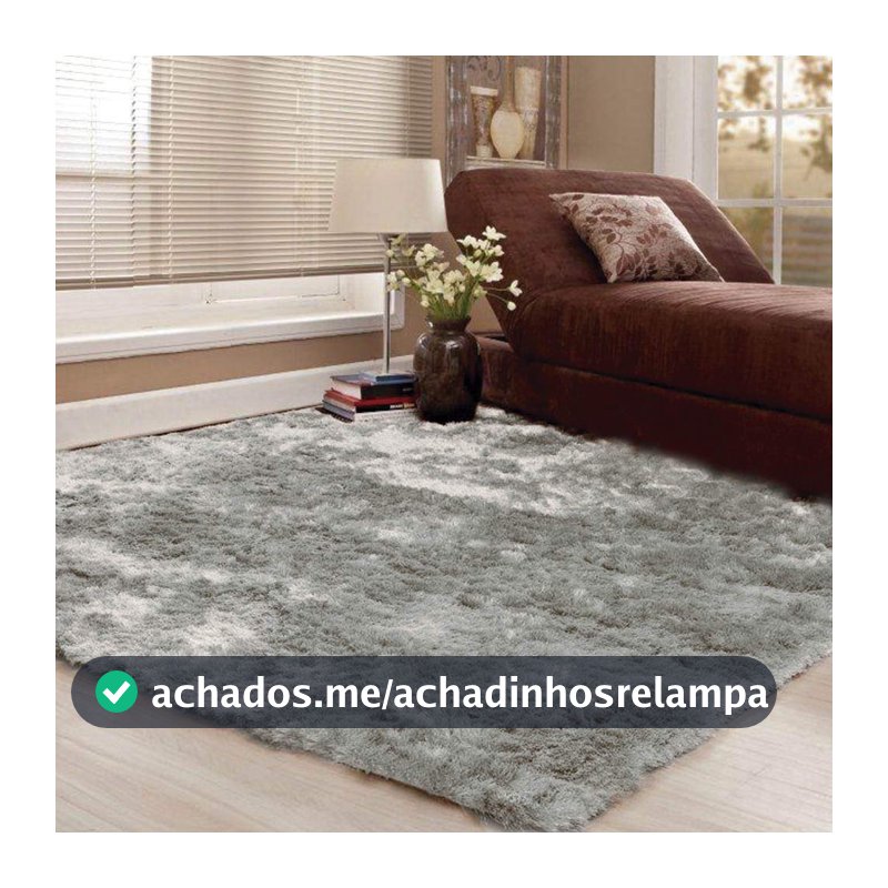 Tapete para Sala Premium 150x200cm Cinza