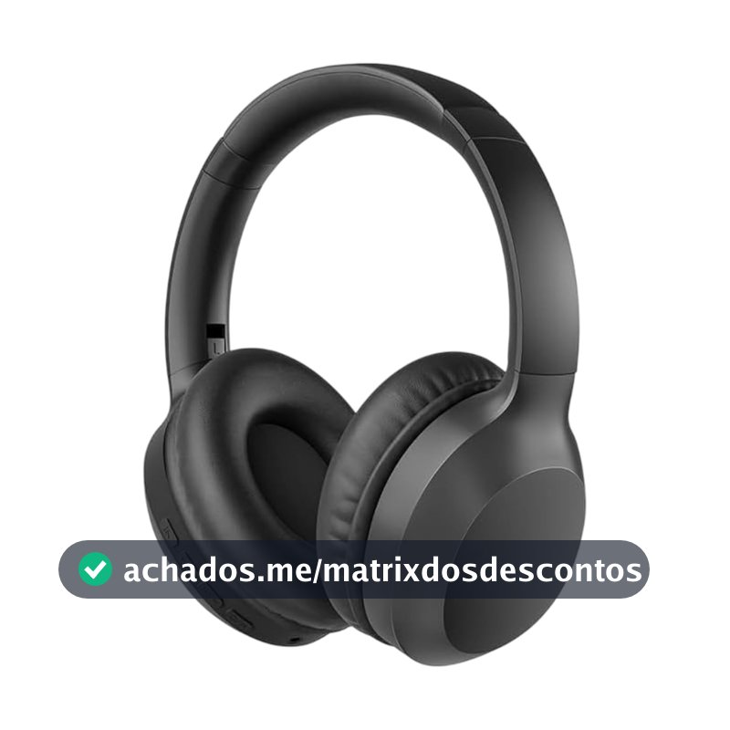 WIWU Bach Headset TD-01 Pure Bass Sem Fio – Bluetooth Wireless Som Estéreo Confortável e Moderno Almofadas Macias Design Premium Preto Construção Resistente para Uso Diário