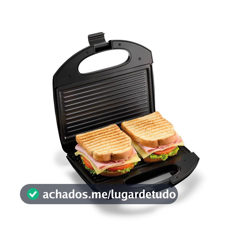 Sanduicheira Brunch Time 2 em 1 Elgin Sanduicheira e Grill Antiaderente Preta 110V, Moderno