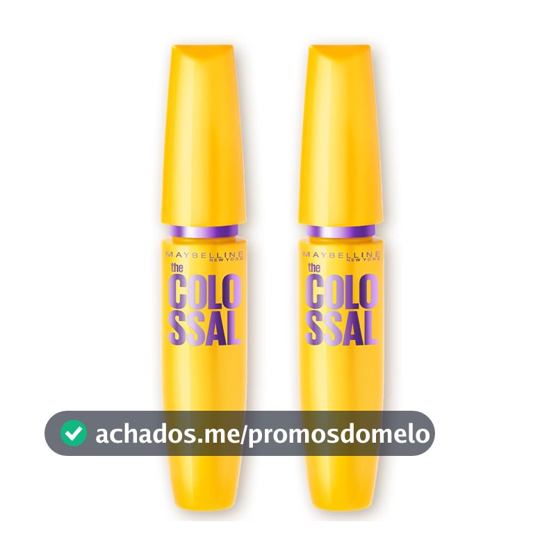 Máscara de Cílios Maybelline NY The Colossal, Kit com 2 Unidades