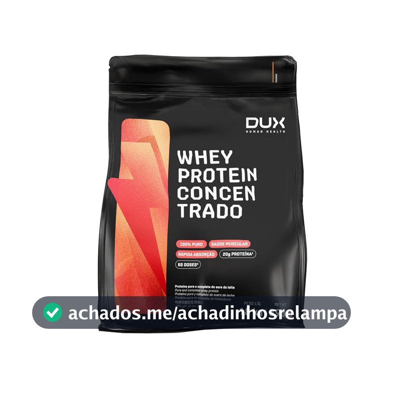 Whey Protein Concentrado Pouch Econômico Caramelo Salgado 1.800g – Dux Human Health