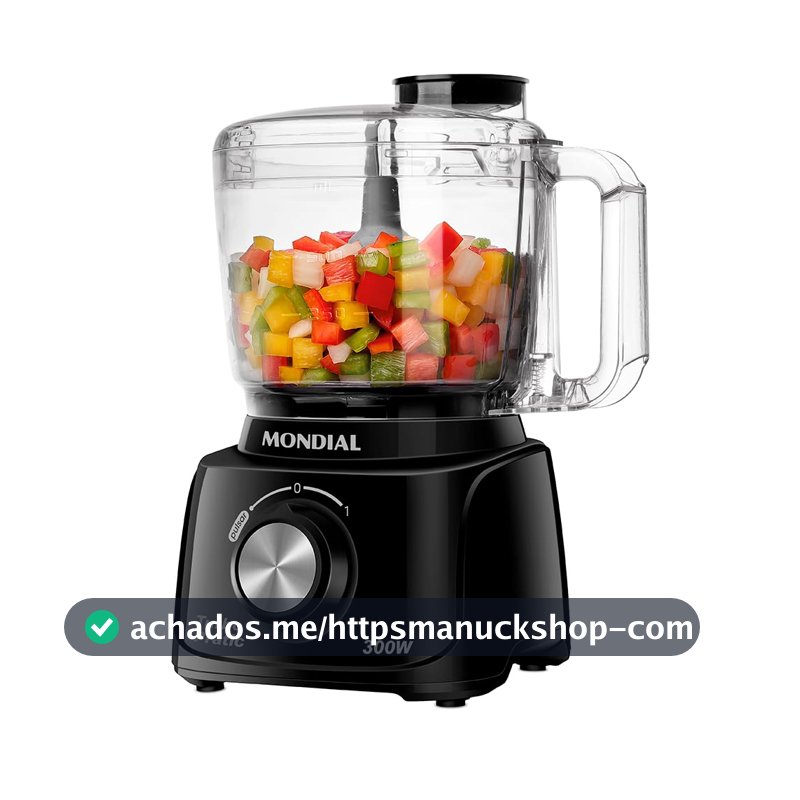 MONDIAL Mini Processador Turbo Pratic, Preto, 300W, 110V - MP-16-B