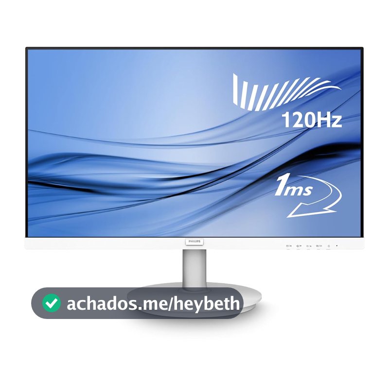 Monitor Branco Philips 22" 120Hz 1ms Gaming 221V8LBW3