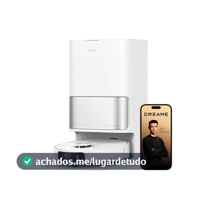 DREAME L40 Ultra AE Robô Aspirador e Passa Pano, 19.000Pa, PowerDock 8 em 1, Lavagem da Mopa a 75°C, MopExtend, TriCut 3.0, Autoesvaziamento 100 Dias, Dosagem Automática, Amigo dos Pets, 127V