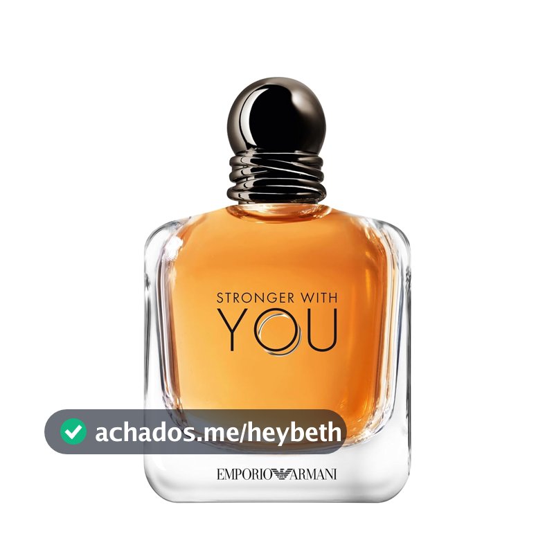 Armani Beauty, Stronger With You Eau de Toilette, Giorgio Armani Perfume Masculino, Fragrância Fougère Amadeirada com Notas Sálvia, Castanha, Baunilha e Lavanda