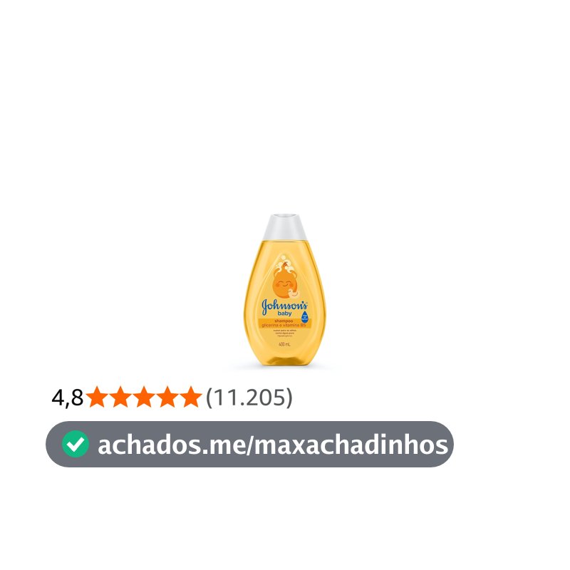 Shampoo de Glicerina Johnson's Baby, 400ml