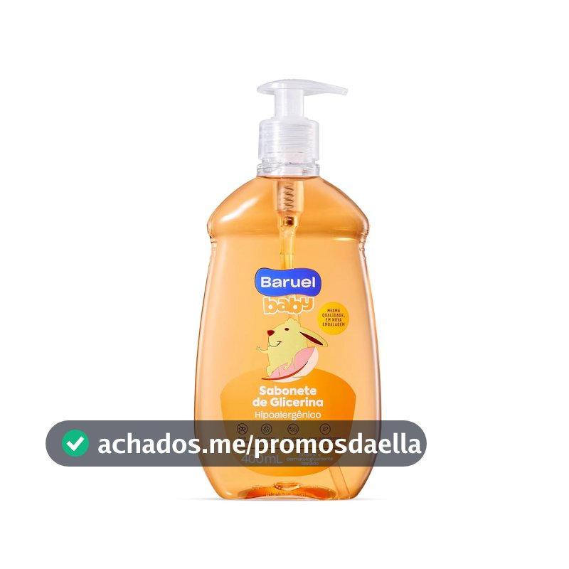 Sabonete Líquido Bebê Glicerina 400ml – Baruel Baby