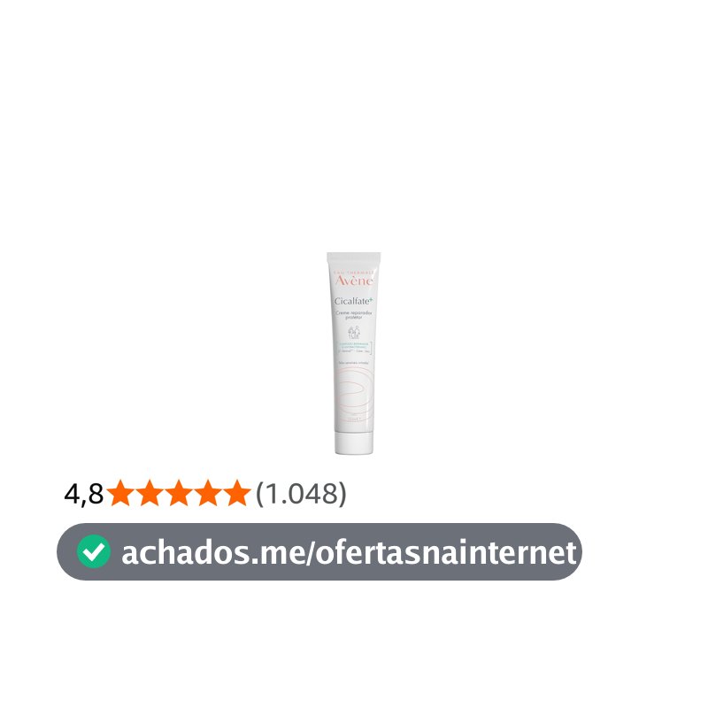 Creme Reparador Facial Avène Cicalfate 100ml, Nutre e Repara Pele Irritada com Água Termal, Sulfato de Cobre e Zinco