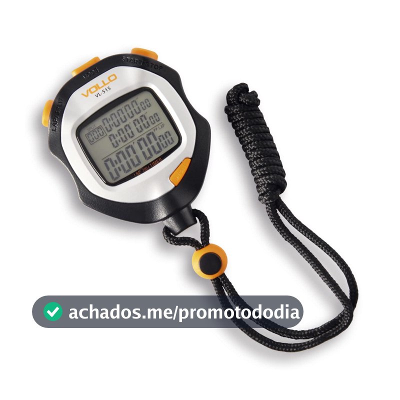 Cronômetro com 200 Memórias Vollo Sports