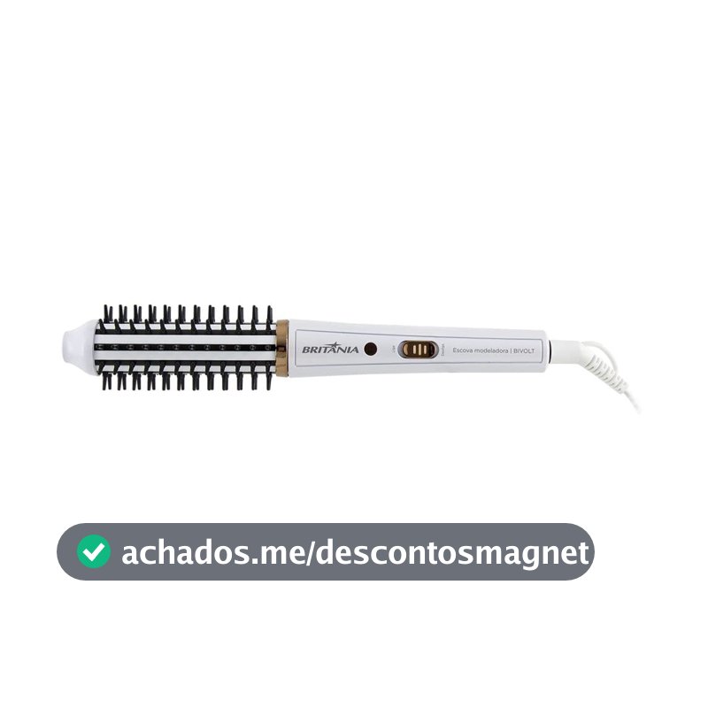 Britânia Escova Modeladora BEC04 2 em 1 Bivolt Plástico e Metal